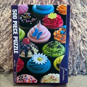 🔴3/$20🔴Fishwisdom Assorted Cupcake Colorful Cupcake 500 Piece Puzzle